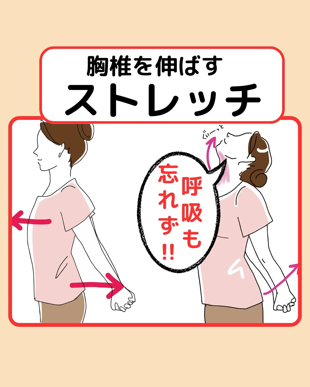 【姿勢改善②猫背改善Part2‼️】