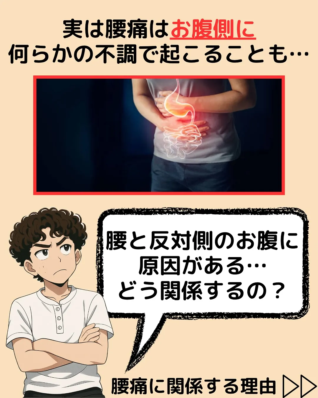 【腰痛対策Part4✨腰痛の原因はお腹側⁉️】