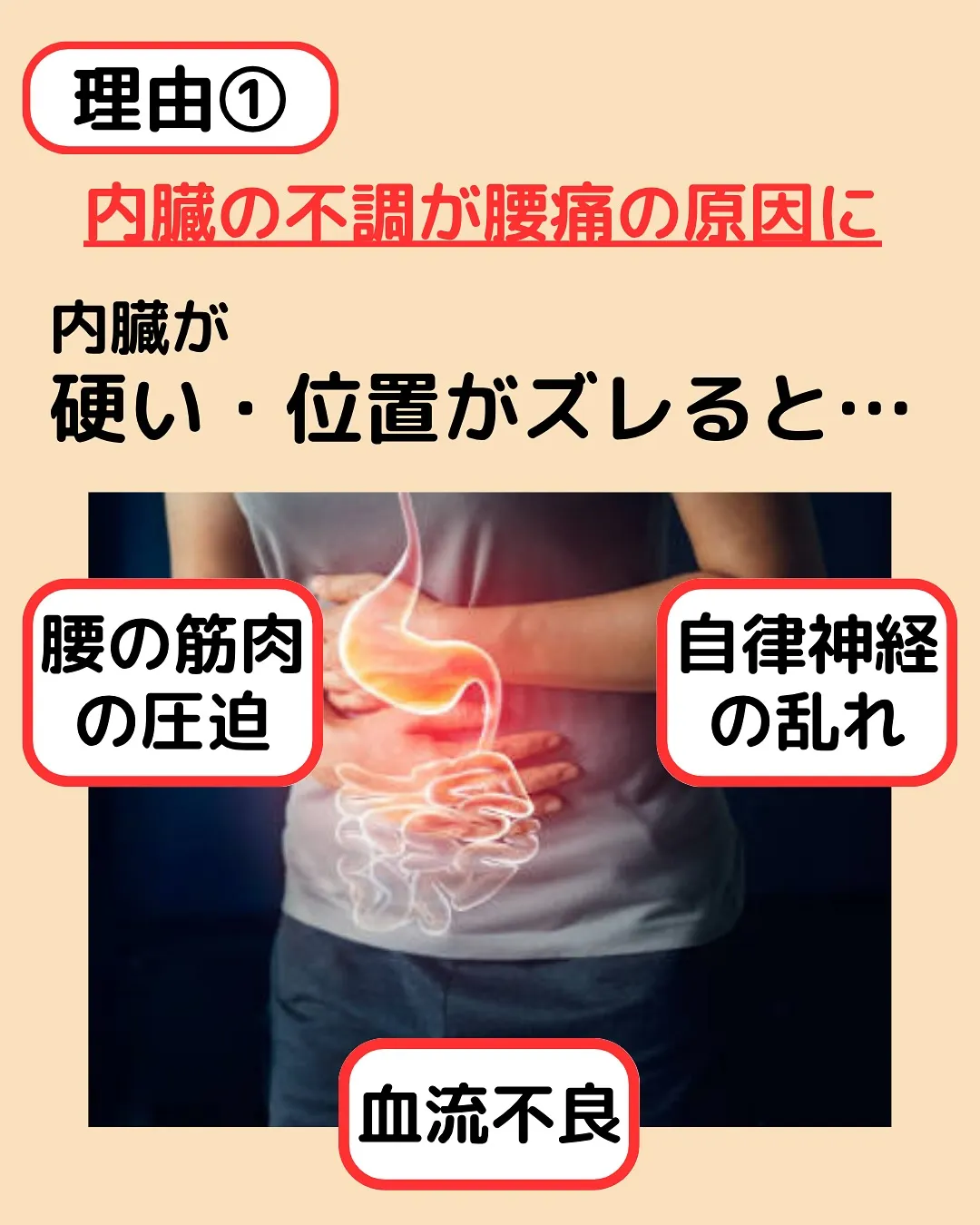 【腰痛対策Part4✨腰痛の原因はお腹側⁉️】